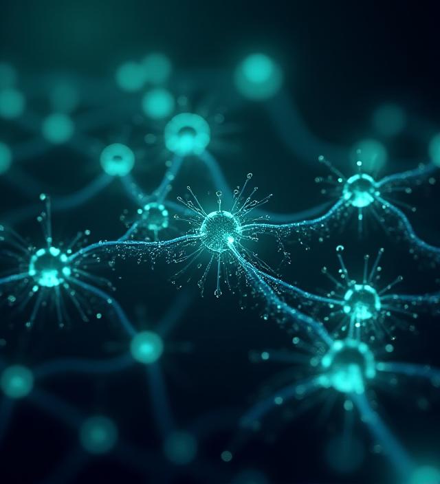 Abstract neural network nodes representing deep learning connectivity